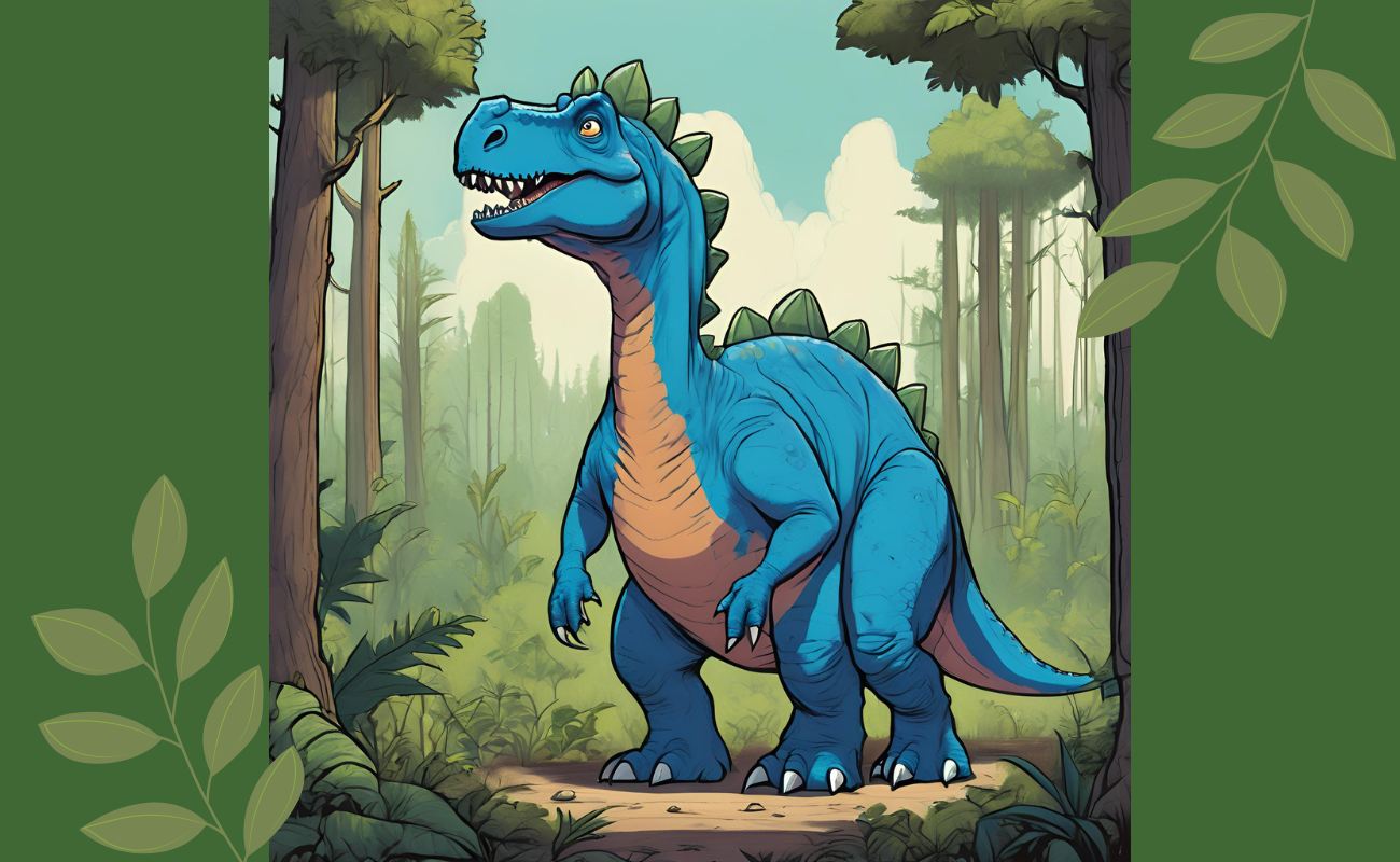 Großes blauer Dino